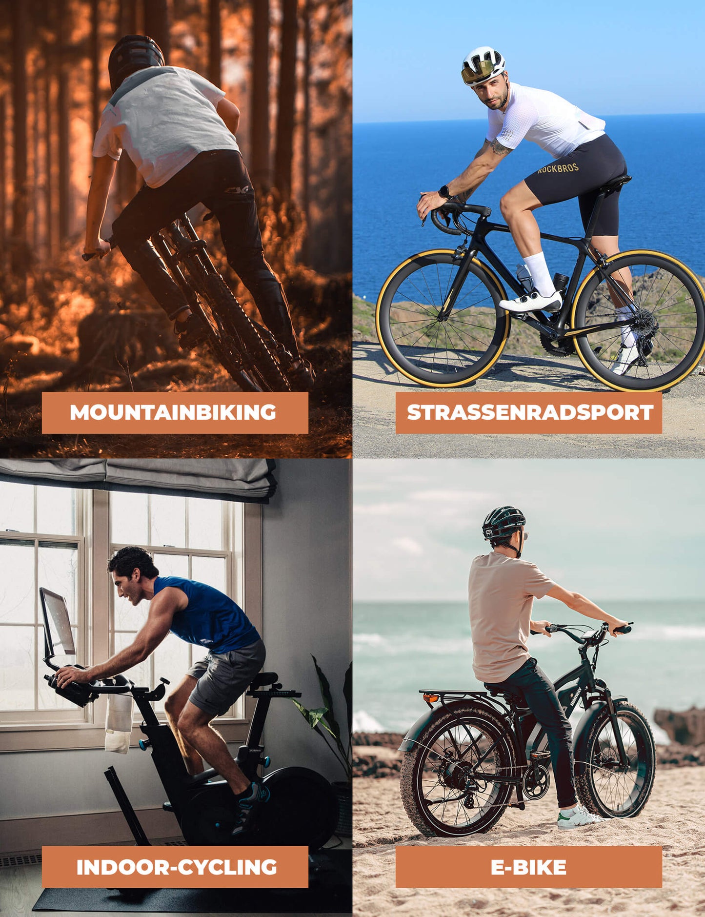 Miesten pitkät topatut pyöräilytrikoot ROCKBROS