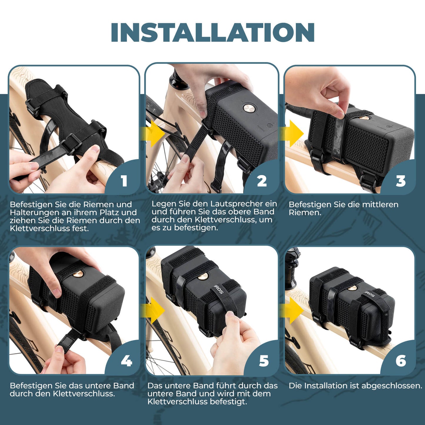 Pullopidike, polkupyörän kaiutinteline, säädettävä hihna, ROCKBROS