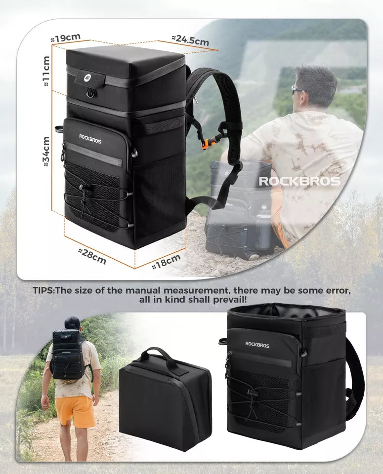 ROCKBROS Irrotettava Reppu Monitoimireppu 3,5+14L ulkomatkailu