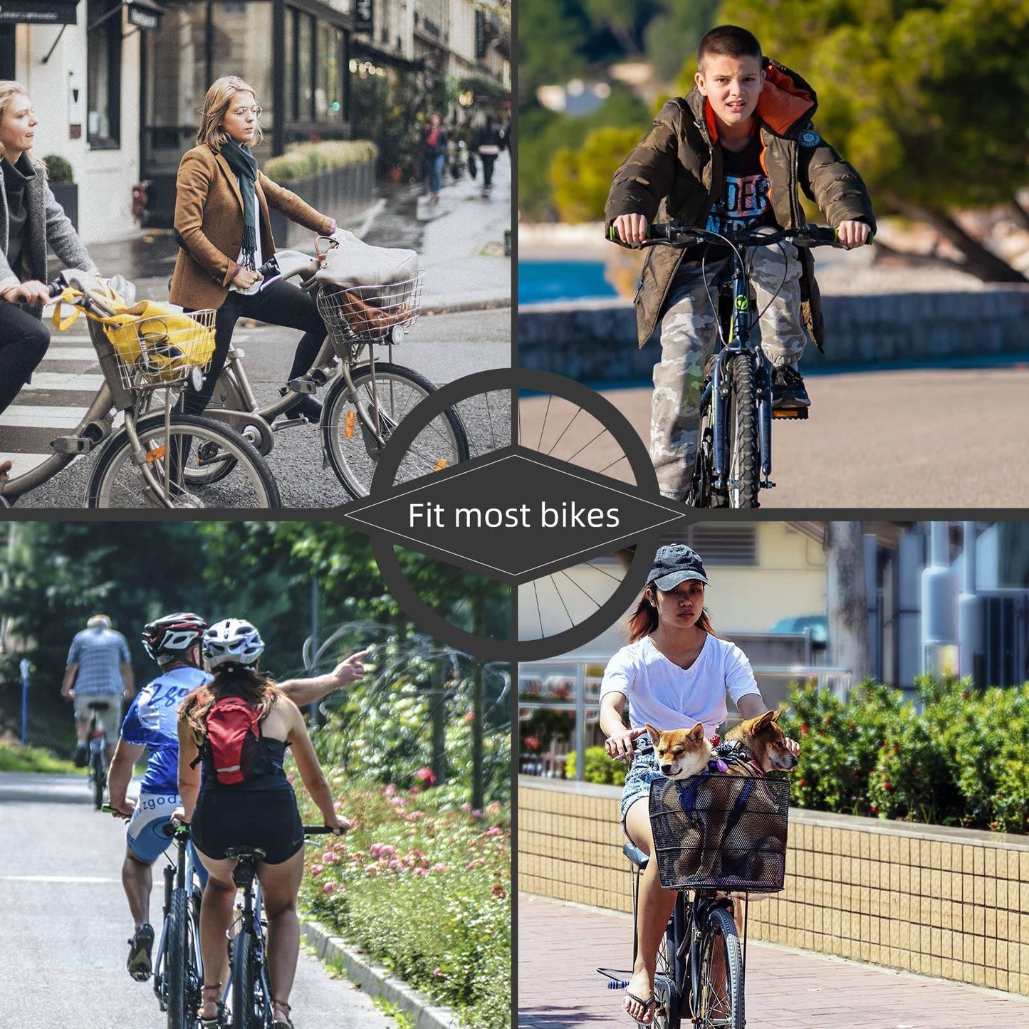 Retro polkupyörän soittokello, maastopyörän soittokello, ruostumatonta terästä, äänekäs, klassinen, ROCKBROS