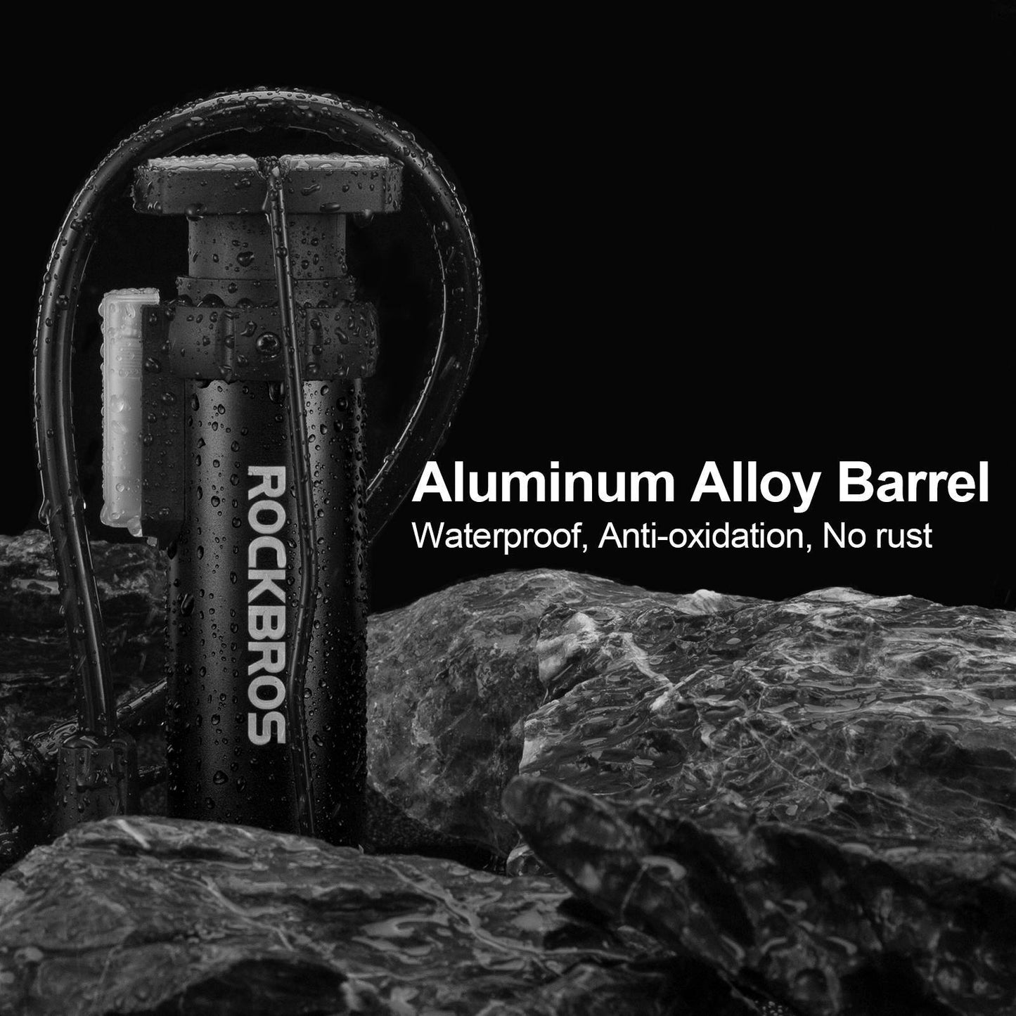 Mini kannettava ilmapumppu jalkapumppu kaikille venttiileille SV/AV ROCKBROS