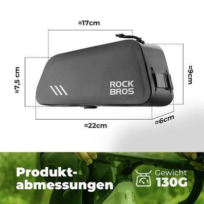 ROCKBROS 0,9L Polkupyörän yläputkipussi Vedenpitävä Kiertyvä suljin