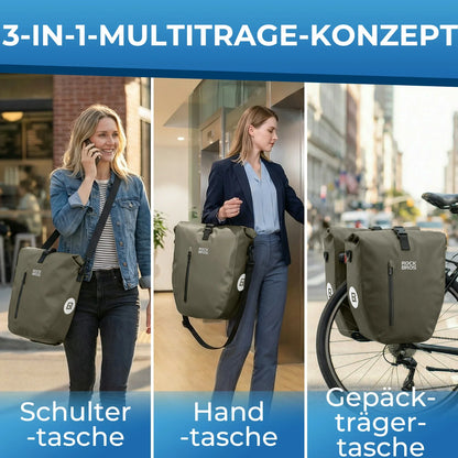 ROCKBROS 15L-20L Polkupyörän tavaratukilaukku 3-in-1