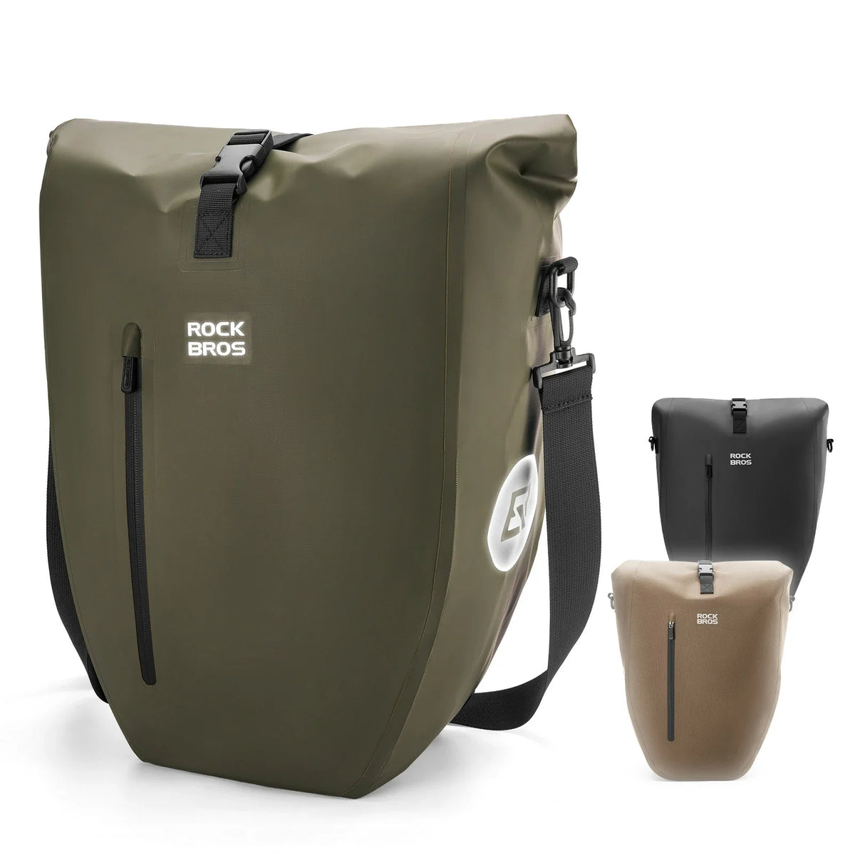 ROCKBROS 15L-20L Polkupyörän tavaratukilaukku 3-in-1