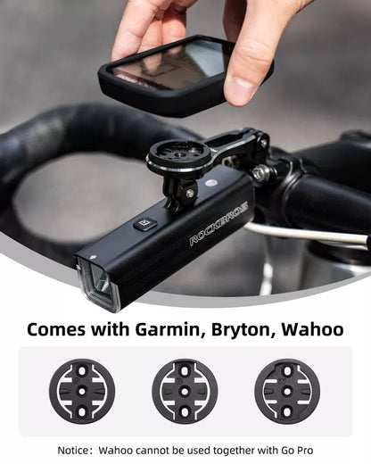 ROCKBROS polkupyörätietokoneteline Garmin Bryton Wahoo GPS-ohjaustangon pidikkeeseen, alumiinia