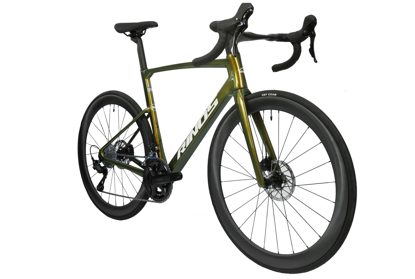RINOS Täysikuituinen maantiepyörä Odin 4.1 Shimano 105 ST-R7120 24-vaihteinen