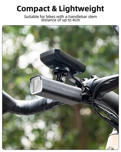 ROCKBROS polkupyörätietokoneteline Garmin Bryton Wahoo GPS-ohjaustangon pidikkeeseen, alumiinia