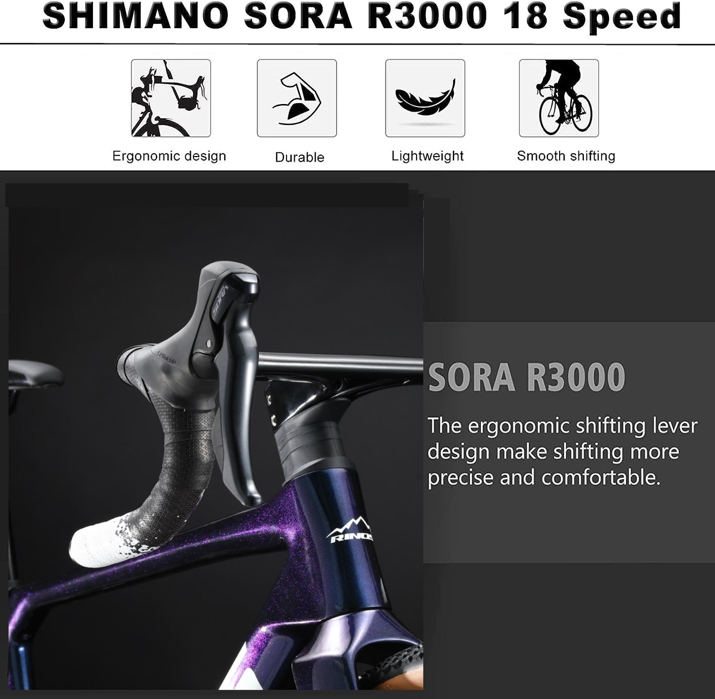 RINOS Carbon sorapyörä Sandman1.0 Shimano R3000
