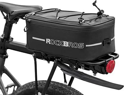ROCKBROS Polkupyörän tarviketakkireppu Heijastava 5,2L-8L sadesuojalla