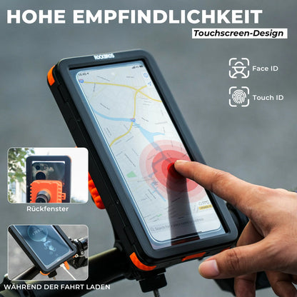 ROCKBROS Pyörän puhelinteline Magneettinen, 4,7–6,9 tuuman älypuhelimet, ohjaustanko kiinnitys 22,2–31,8 mm