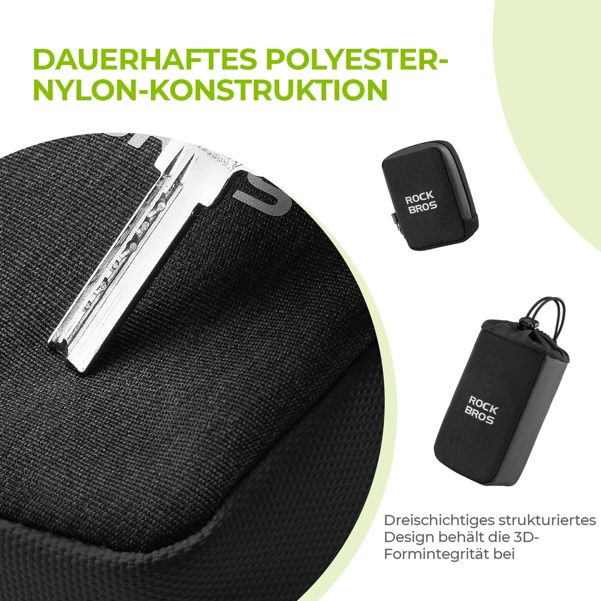 ROCKBROS Pyörän satulatasche pullopidikkeellä ja 0,3L Mini Kannettava pyöräsatulalaukku
