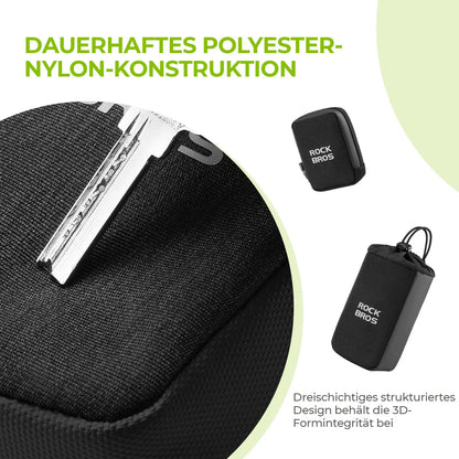 ROCKBROS Pyörän satulatasche pullopidikkeellä ja 0,3L Mini Kannettava pyöräsatulalaukku