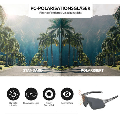 ROCKBROS Kevytpolarisoitunut polkupyörälasit (UV400)