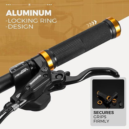 ROCKBROS Polkupyörän kahvat 22 mm alumiinisella Lock-On-järjestelmällä