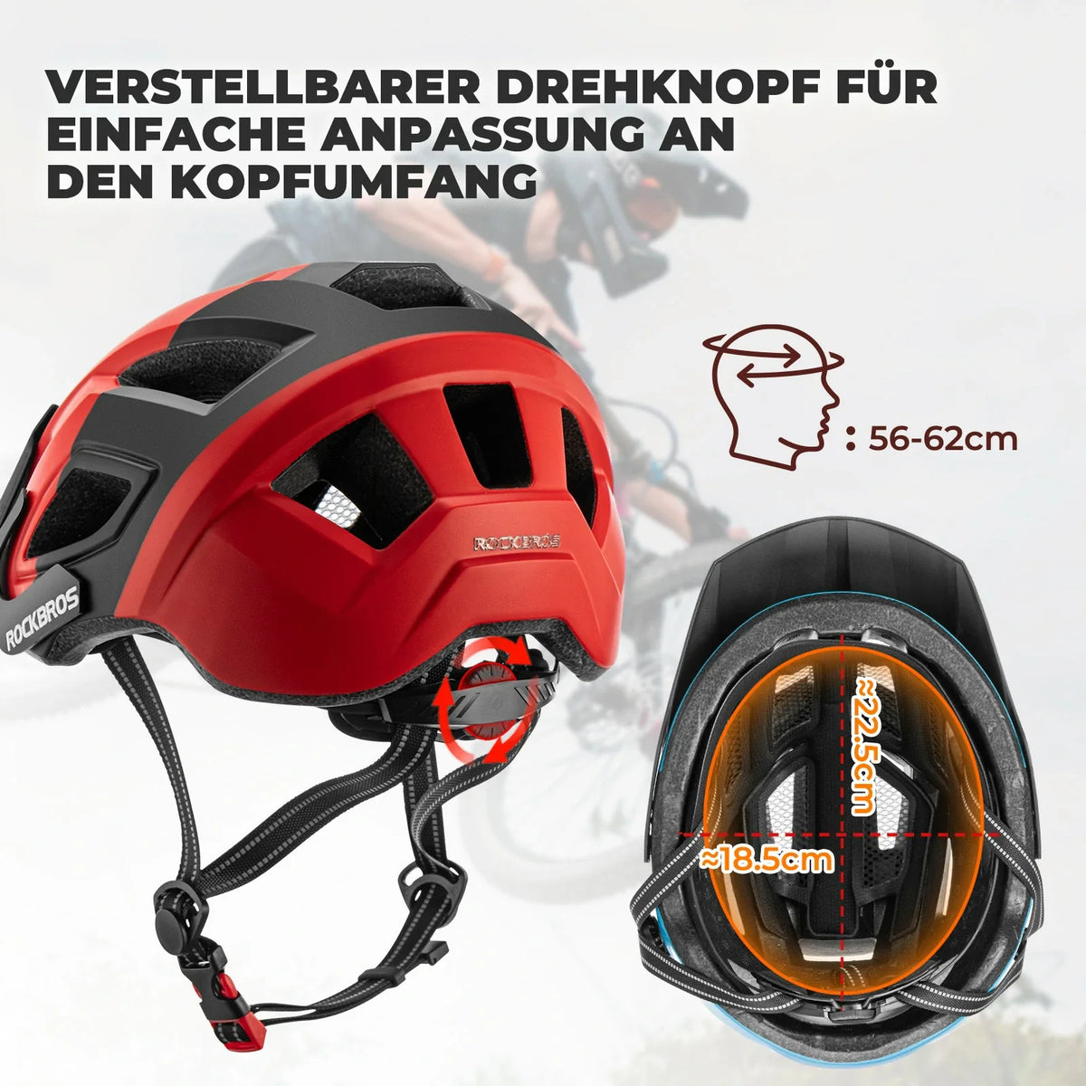ROCKBROS pyöräkypärä yhden kokoinen 56-62 cm