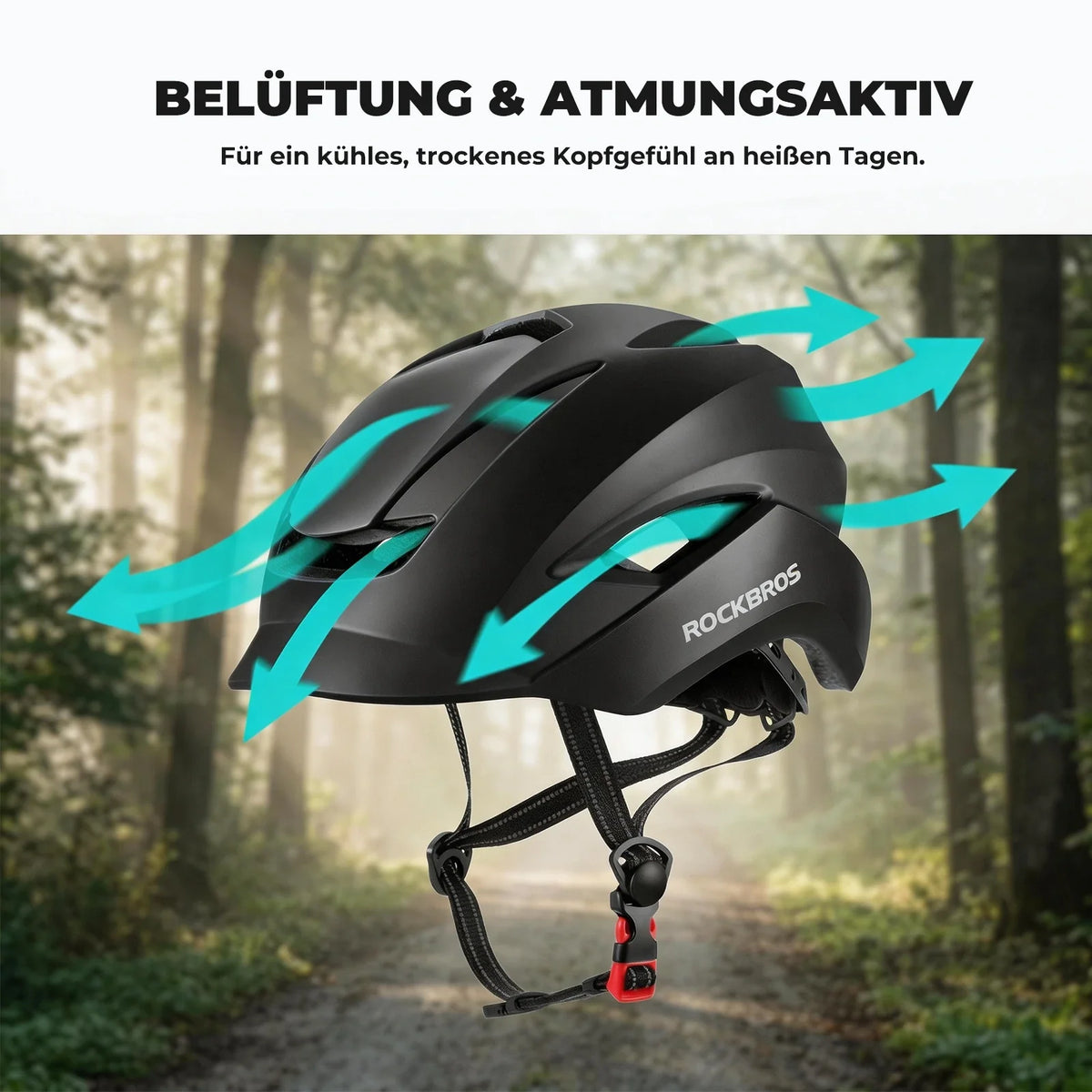 ROCKBROS pyöräkypärä tuuletusjärjestelmällä Päänympärykselle 57-62 cm
