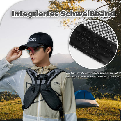 ROCKBROS pyöräilylippa nopeasti kuivuva Outdoor Sport Caps UV-suoja lippa