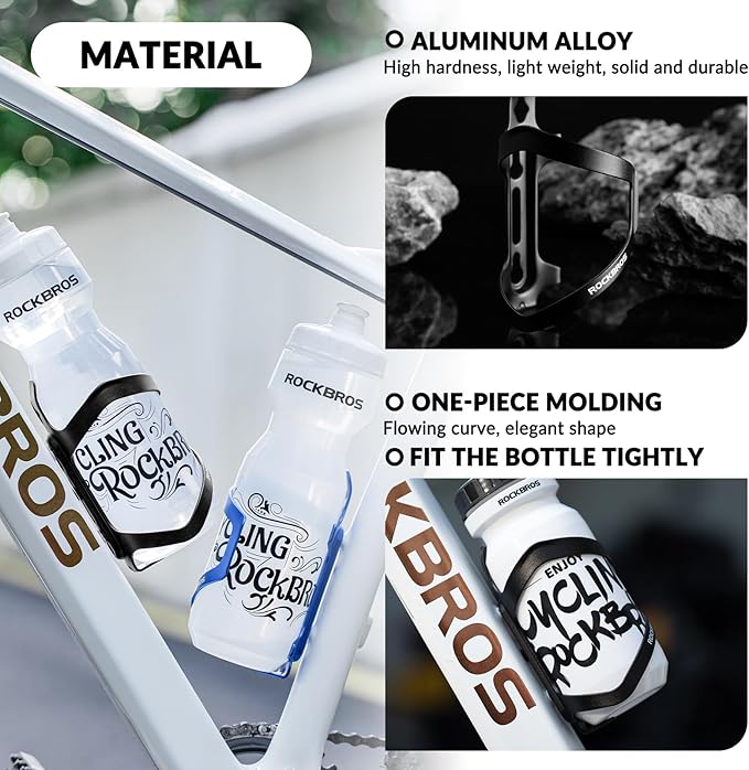 ROCKBROS Pulloteline Pyörä Juomapulloteline Alumiiniseos n. 40g