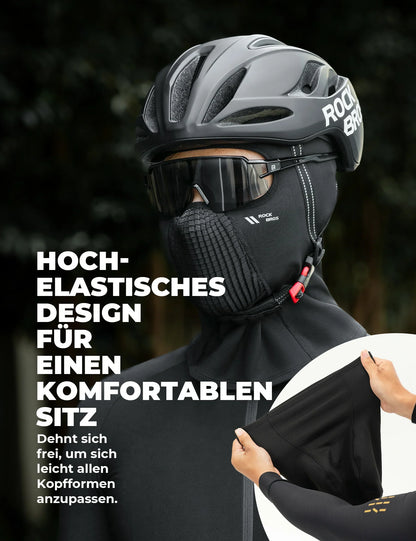 ROCKBROS Fleece-talvihuppu Hengittävä Balaclava Hiihtonaamio