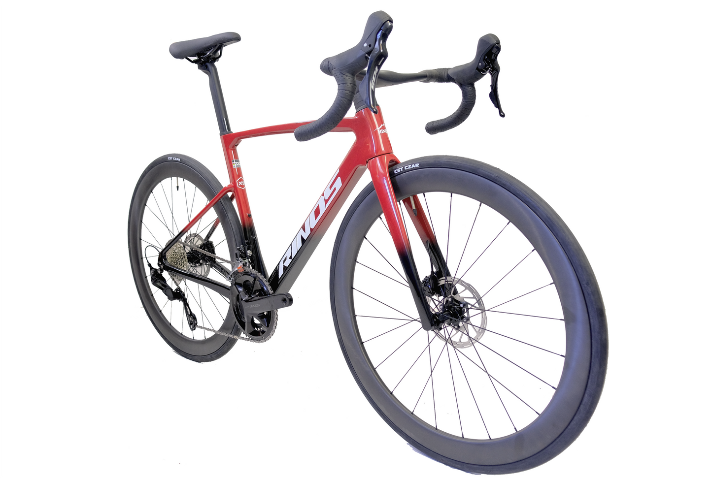 RINOS Täysikuituinen maantiepyörä Odin 4.1 Shimano 105 ST-R7120 24-vaihteinen