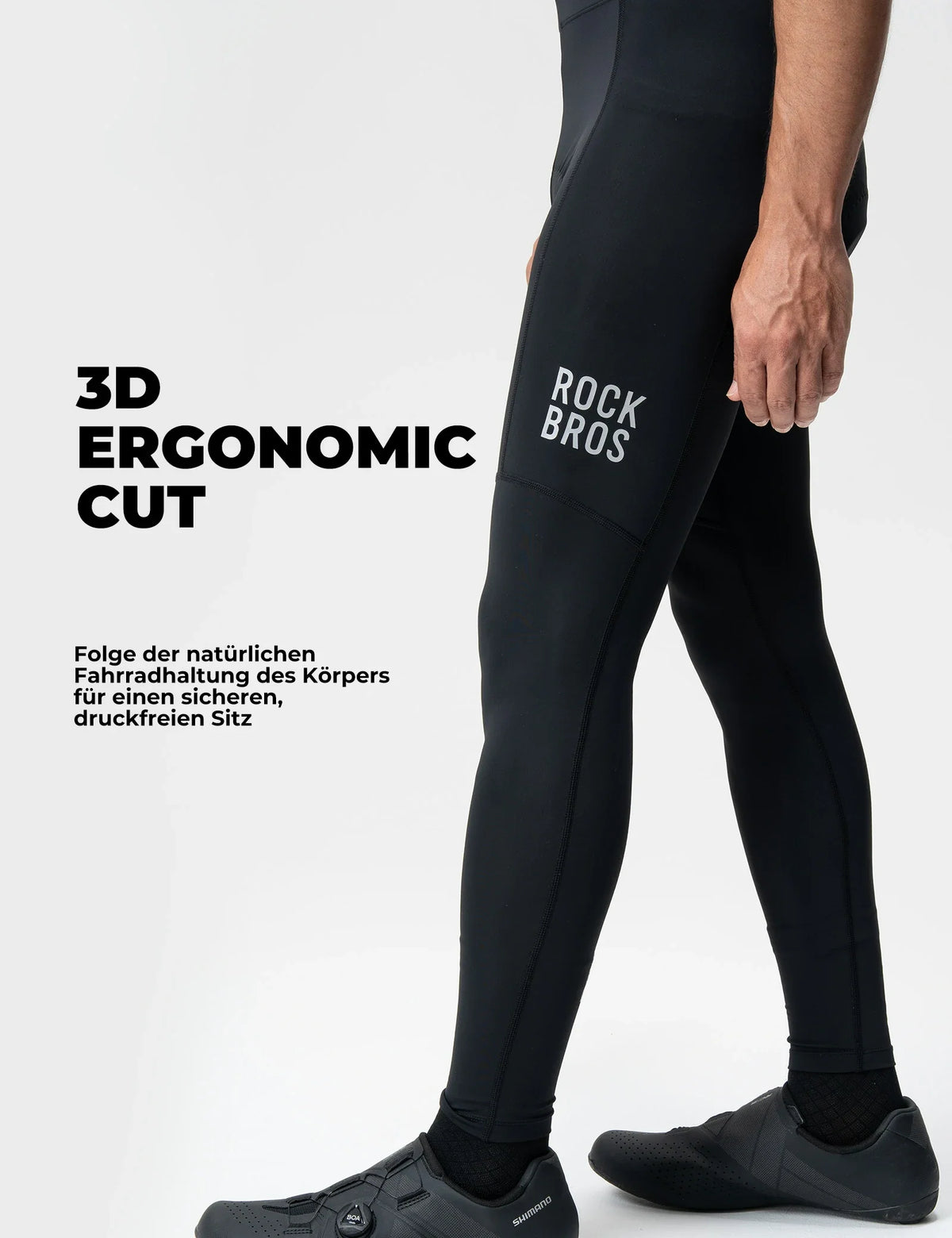 ROCKBROS Miesten pyöräilyhousut - 3D Ergonominen leikkaus, 6H+