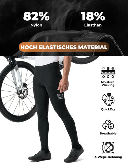 ROCKBROS Miesten pyöräilyhousut - 3D Ergonominen leikkaus, 6H+