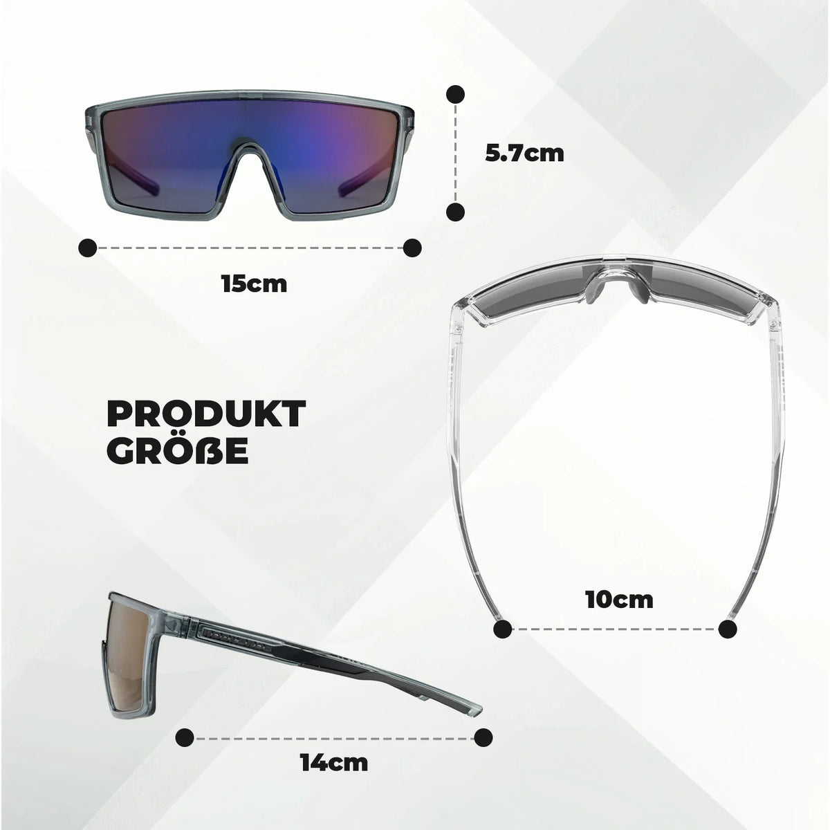 ROCKBROS Polarisoid pyöräilylasit, UV400 TR90-kehyksellä