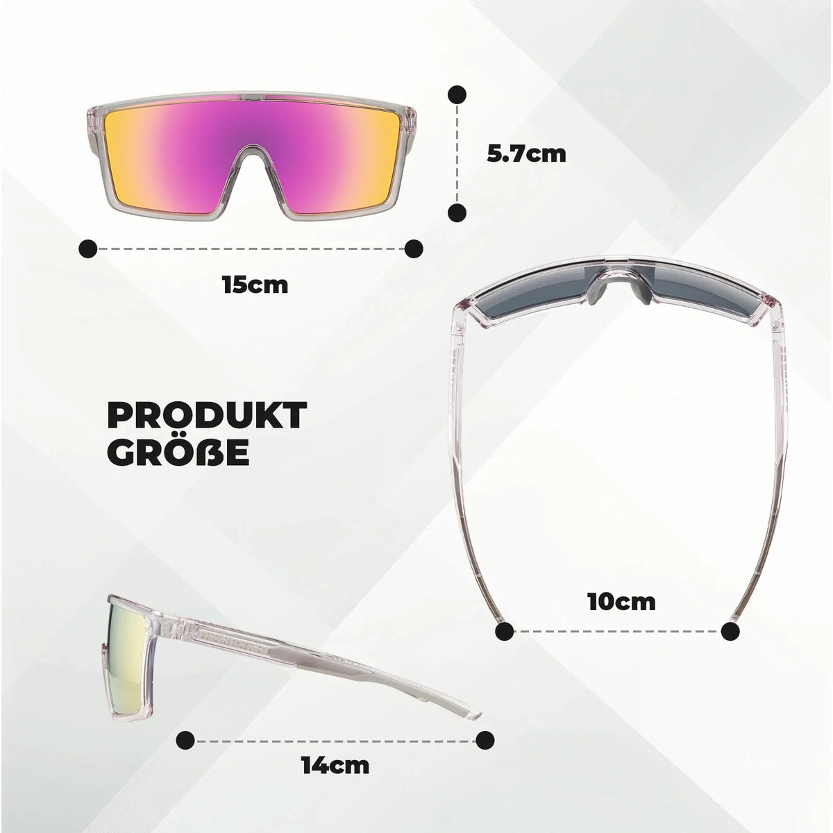 ROCKBROS Polarisoid pyöräilylasit, UV400 TR90-kehyksellä