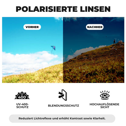 ROCKBROS Polarisoid pyöräilylasit, UV400 TR90-kehyksellä