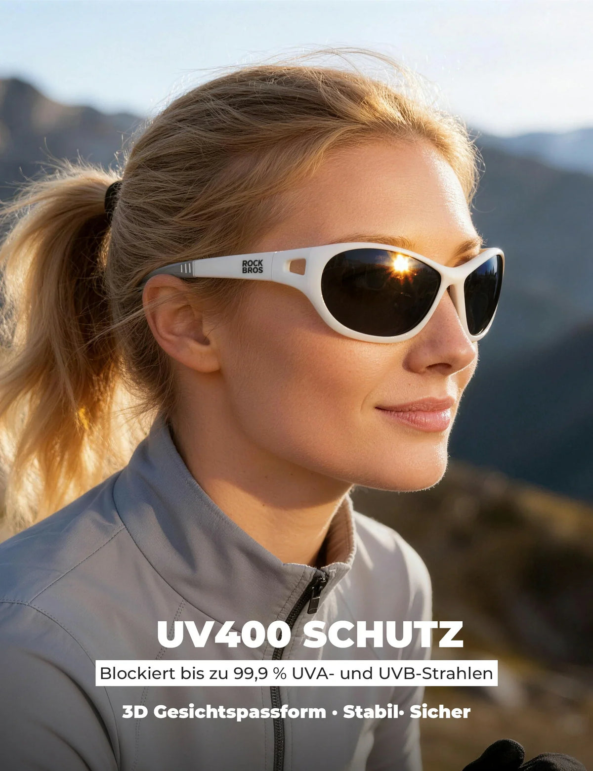 ROCKBROS Polarisoitu urheiluaurinkolasit SP394 Ultralight & UV400