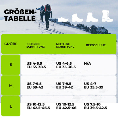 Kevyet jäähakut vaellukseen Quantature