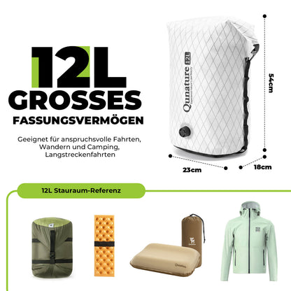 Ohjaustangon laukku 6L/12L Vedenpitävä ja kevyt pyöräilyyn ja ulkoiluun Quantue