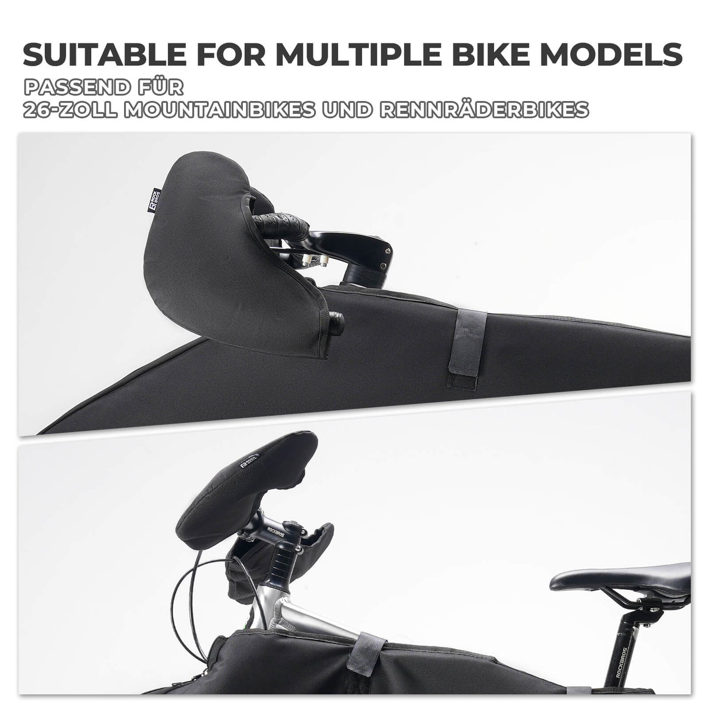 Yleismalliset ja iskuja vaimentavat ohjaustangon suojat ROCKBROS