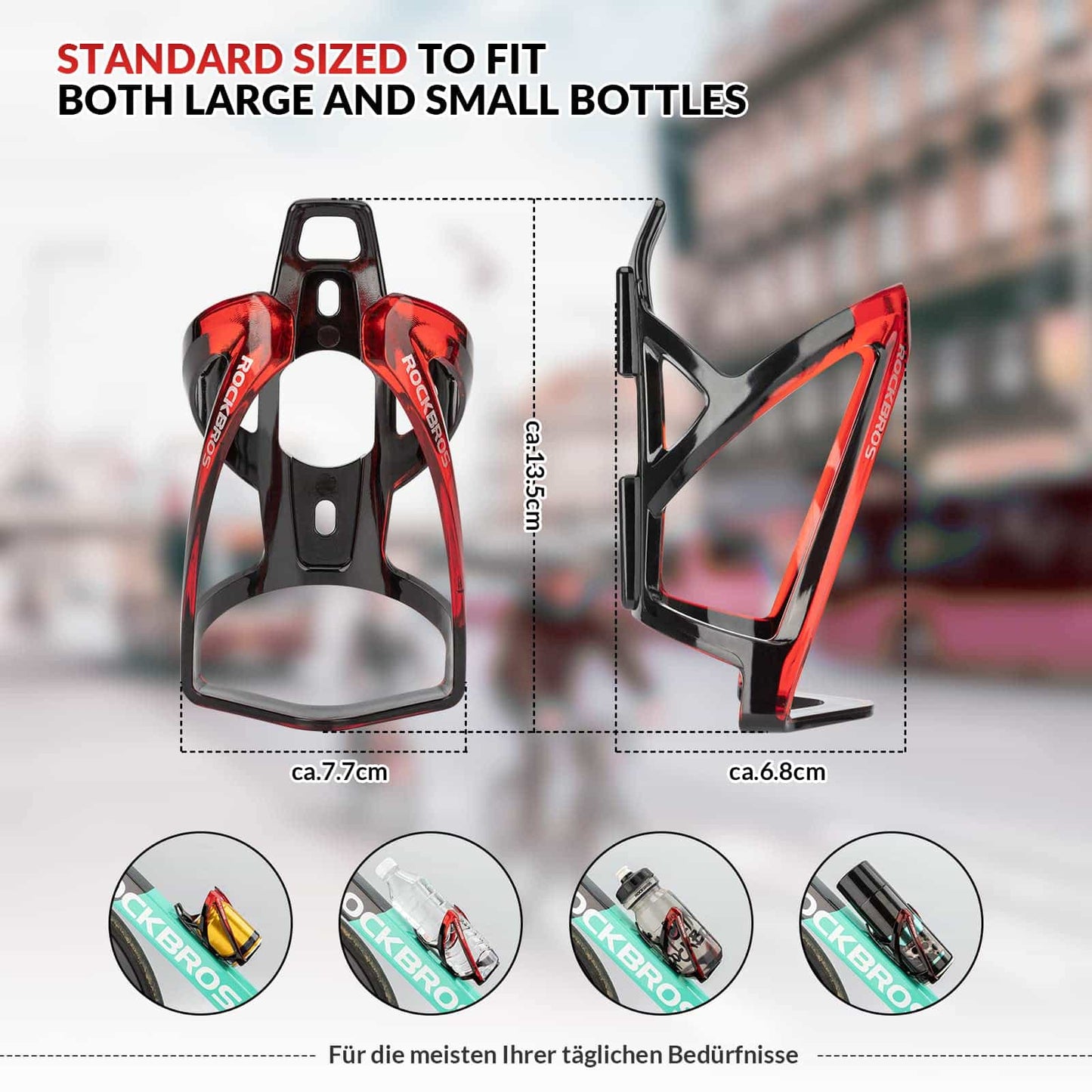 35 g kevyt PC-polkupyörän pulloteline ROCKBROS