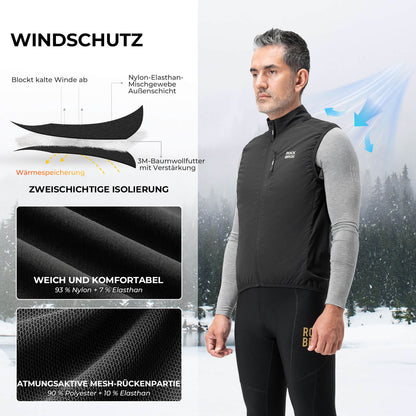 Hihaton pyöräilyliivi, pyöräilytakki, pakattava, hengittävä, ROCKBROS