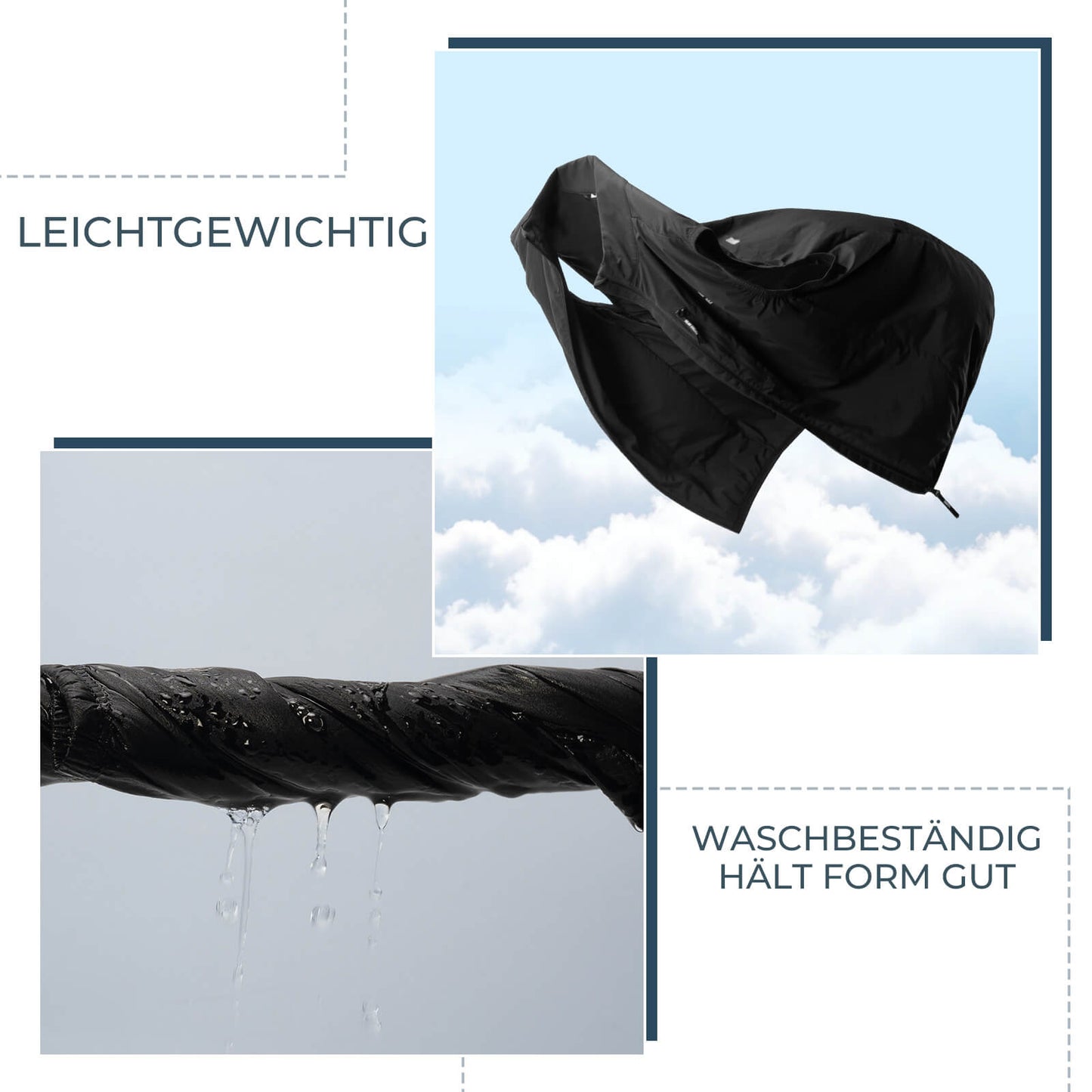 Hihaton pyöräilyliivi, pyöräilytakki, pakattava, hengittävä, ROCKBROS