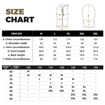 Hihaton, tuulenpitävä ja pakkautuva pyöräilyliivi hengittävällä ROCKBROS-materiaalilla