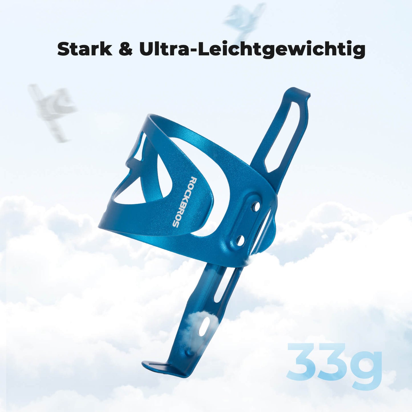 Ultrakevyt polkupyörän pulloteline - 33 g alumiiniseosta maasto-/maantiepyörille ROCKBROS