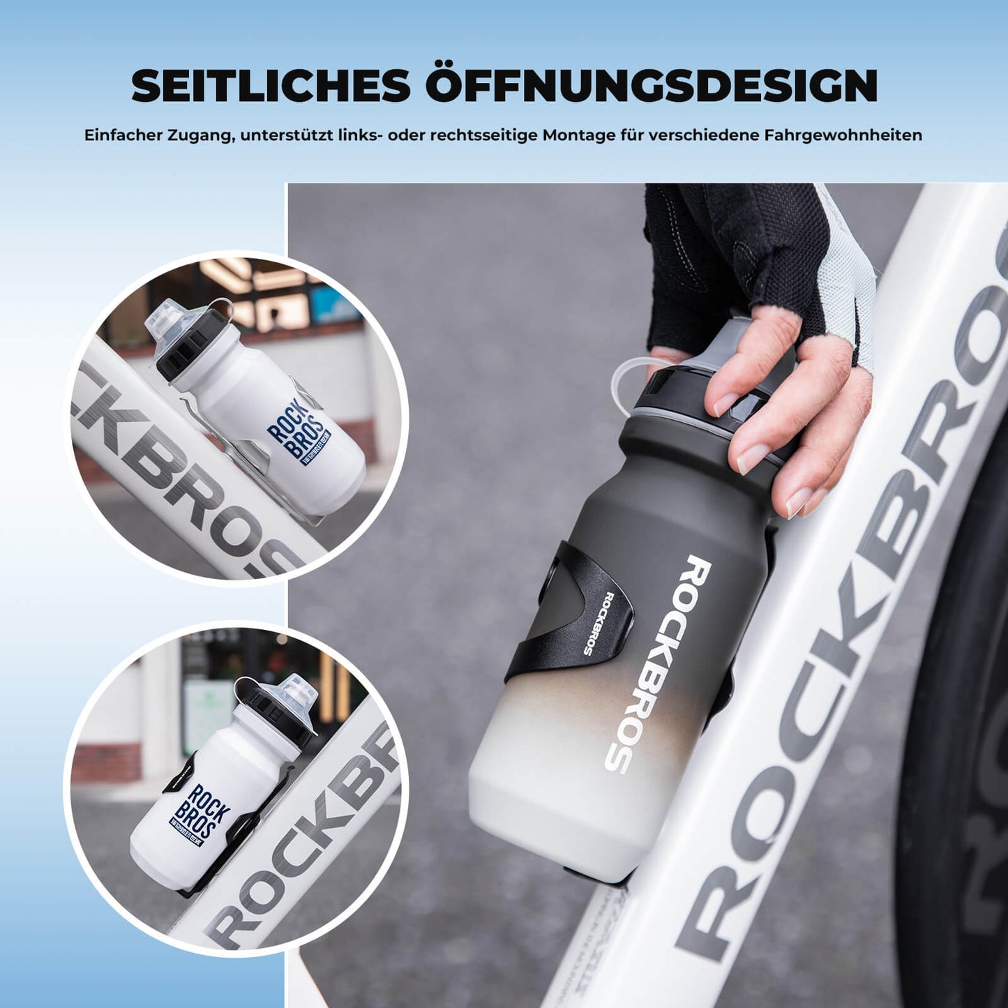 Ultrakevyt polkupyörän pulloteline - 33 g alumiiniseosta maasto-/maantiepyörille ROCKBROS