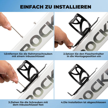 Ultrakevyt polkupyörän pulloteline - 33 g alumiiniseosta maasto-/maantiepyörille ROCKBROS