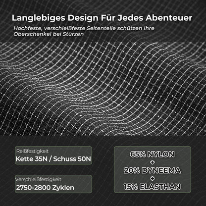 Pyöräilyshortsit, erittäin kestävät ja hengittävät, viidellä taskulla, ROCKBROS