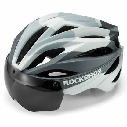 ROCKBROS pyöräkypärä Magneettinen irrotettava MTB-kypärä visiirillä