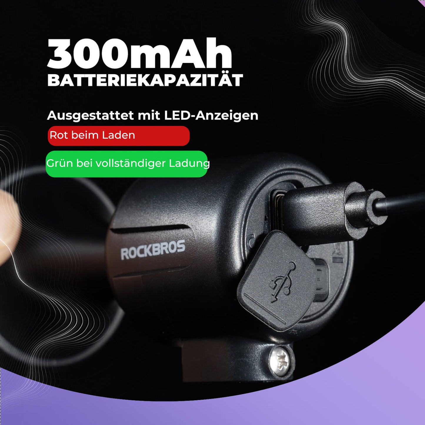 Sähköpyörän soittokello 120dB 22.2/25.4/31.8 mm ohjaustangolle ROCKBROS