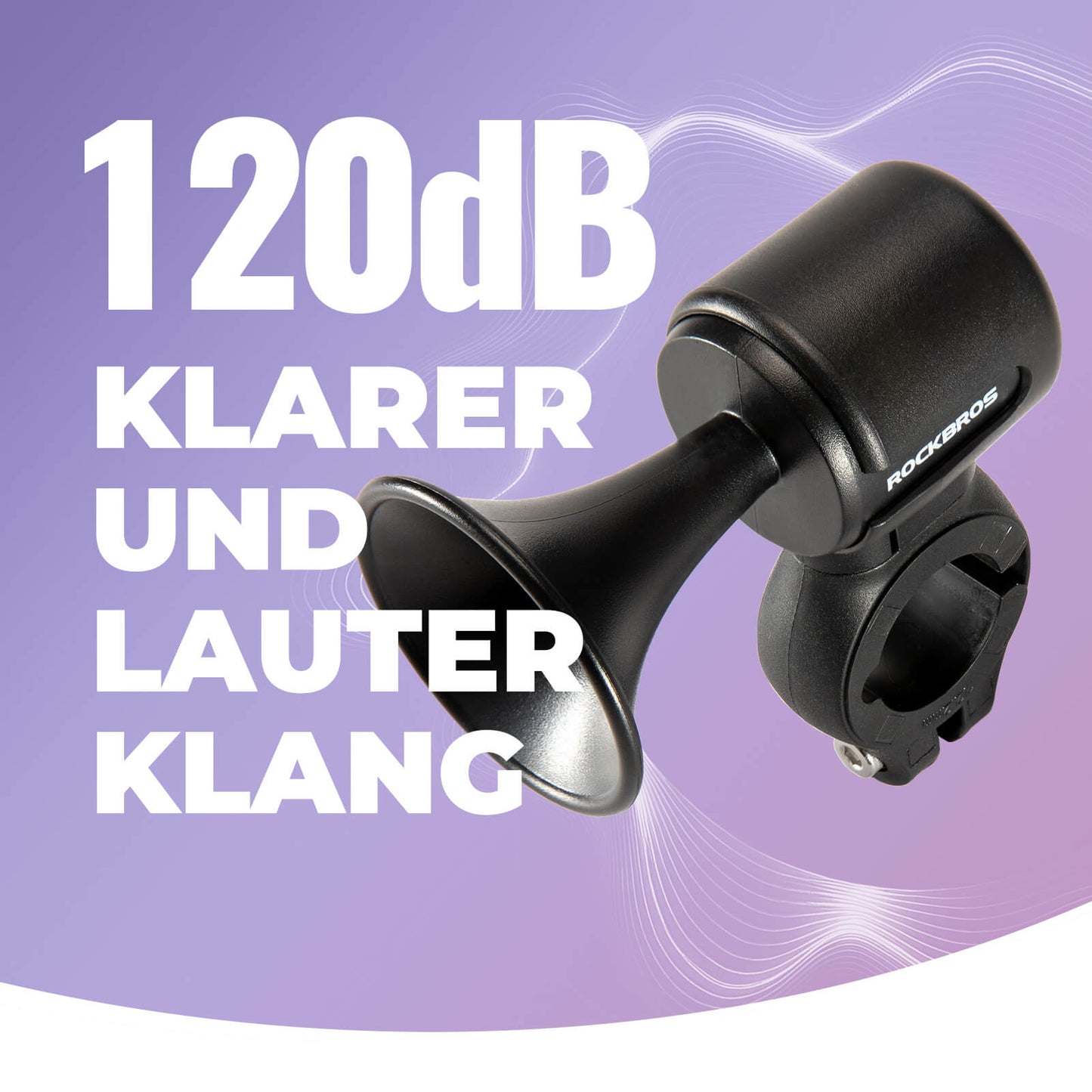 Sähköpyörän soittokello 120dB 22.2/25.4/31.8 mm ohjaustangolle ROCKBROS