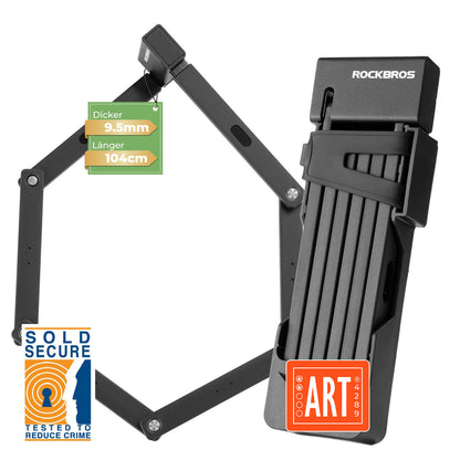 Taittuvan pyörän lukko 104 cm Taittuva ROCKBROS