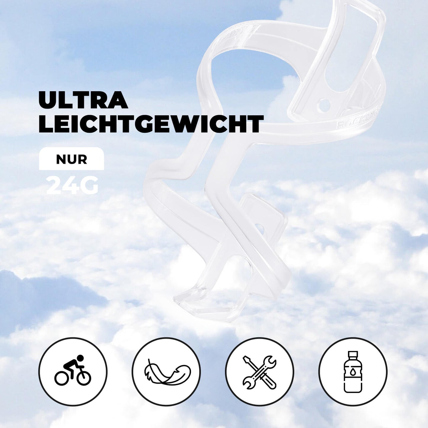 Pyörän pullotelineet, 2 kpl, ROCKBROS