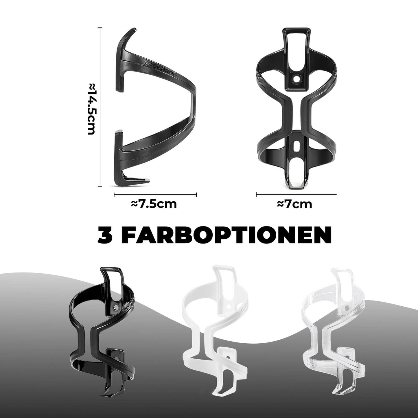 Pyörän pullotelineet, 2 kpl, ROCKBROS