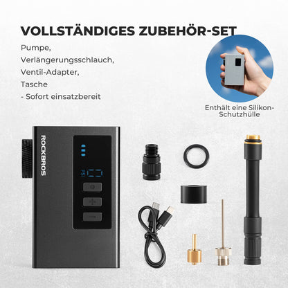 MINI sähköinen polkupyörän pumppu kannettava AS240 Pro ROCKBROS