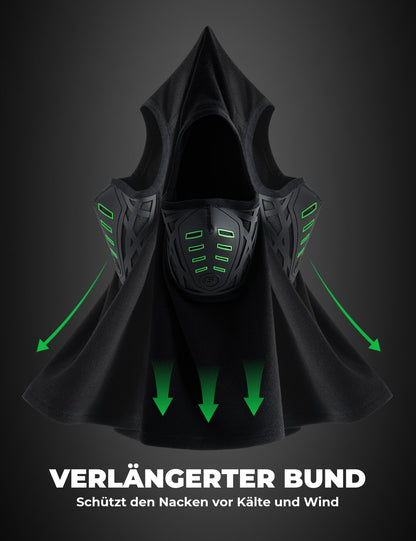 Monitoiminen painolastihuppu, tuulen- ja pölytiivis, hengittävä, niskasuojalla, ROCKBROS