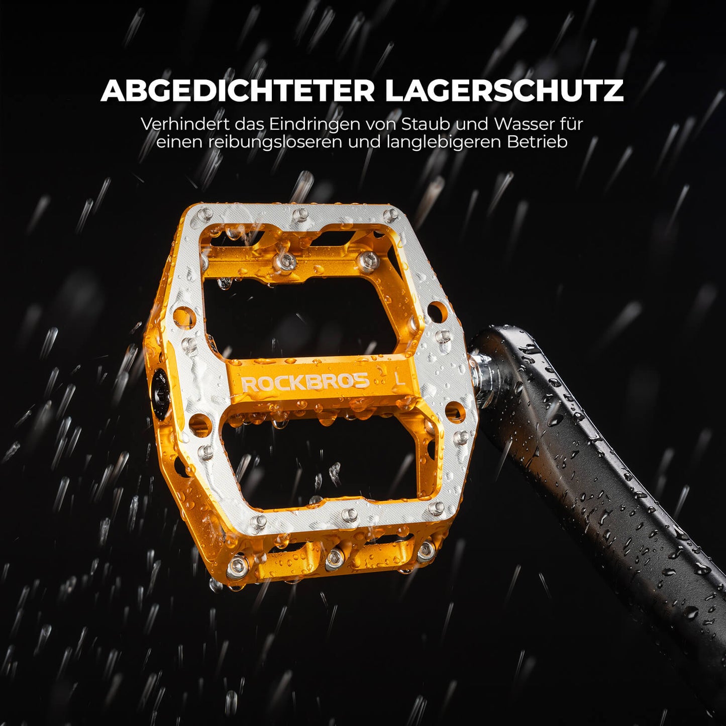 Polkimet liukuesteillä - Leveä lava ja kromi-molybdeenista valmistettu akseli ROCKBROS